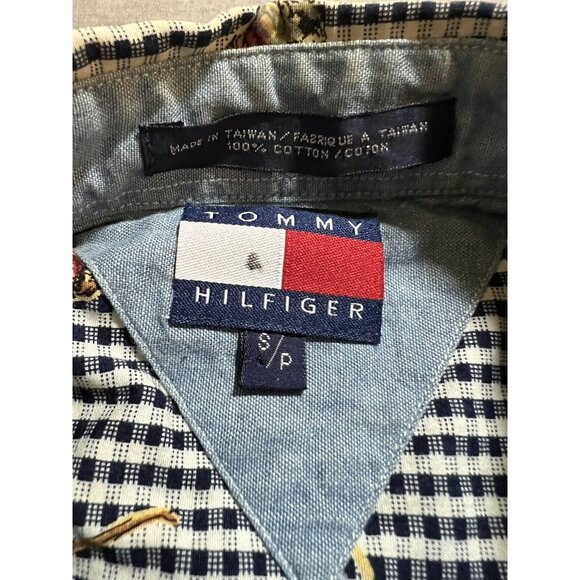 Vintage 90s Tommy Hilfiger All Over Golfer Print Button Down Shirt S Long Sleeve - Picture 4 of 8